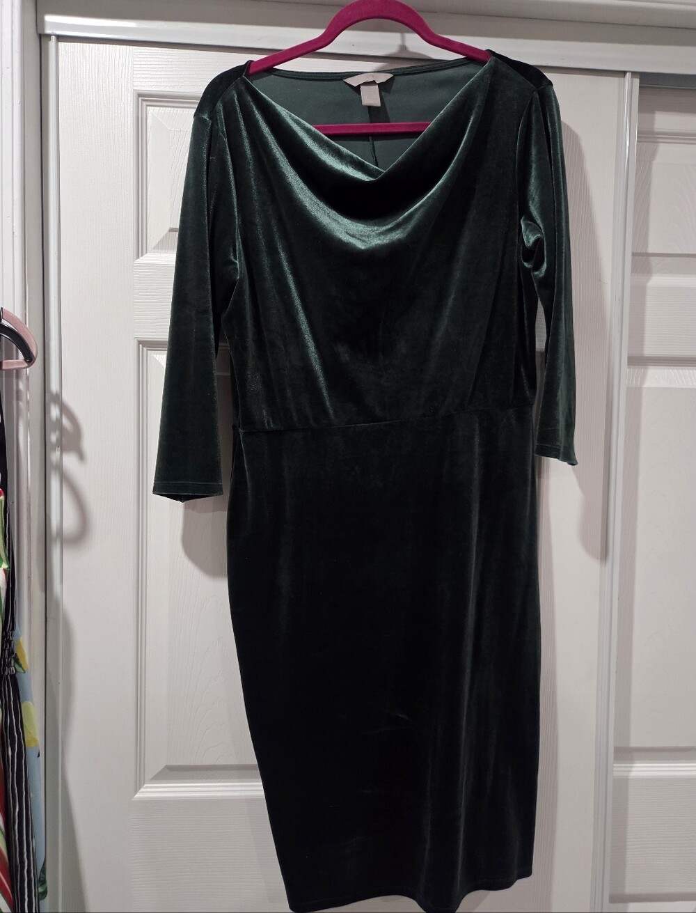 H&M Green Velvet Dress